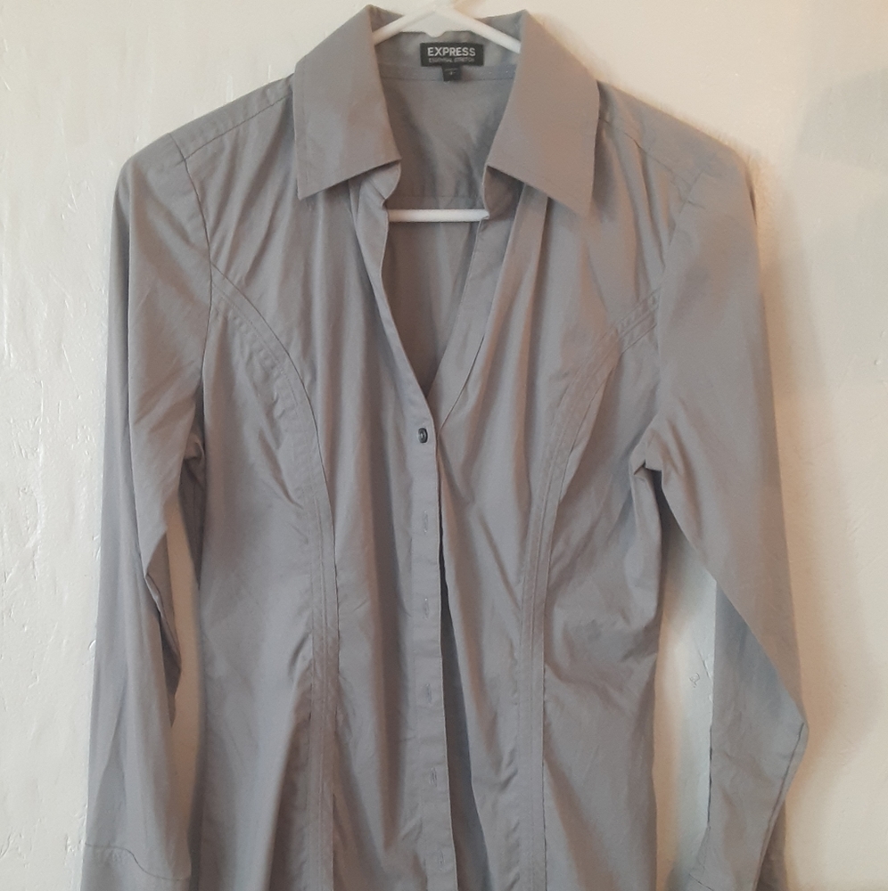 Express Essentisl Stretch Women's Button Down Shi… - image 1